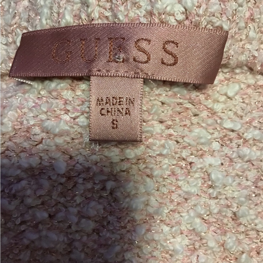 NWT! Guess Blush Pink Tweed Pencil Skirt - Picture 4 of 7